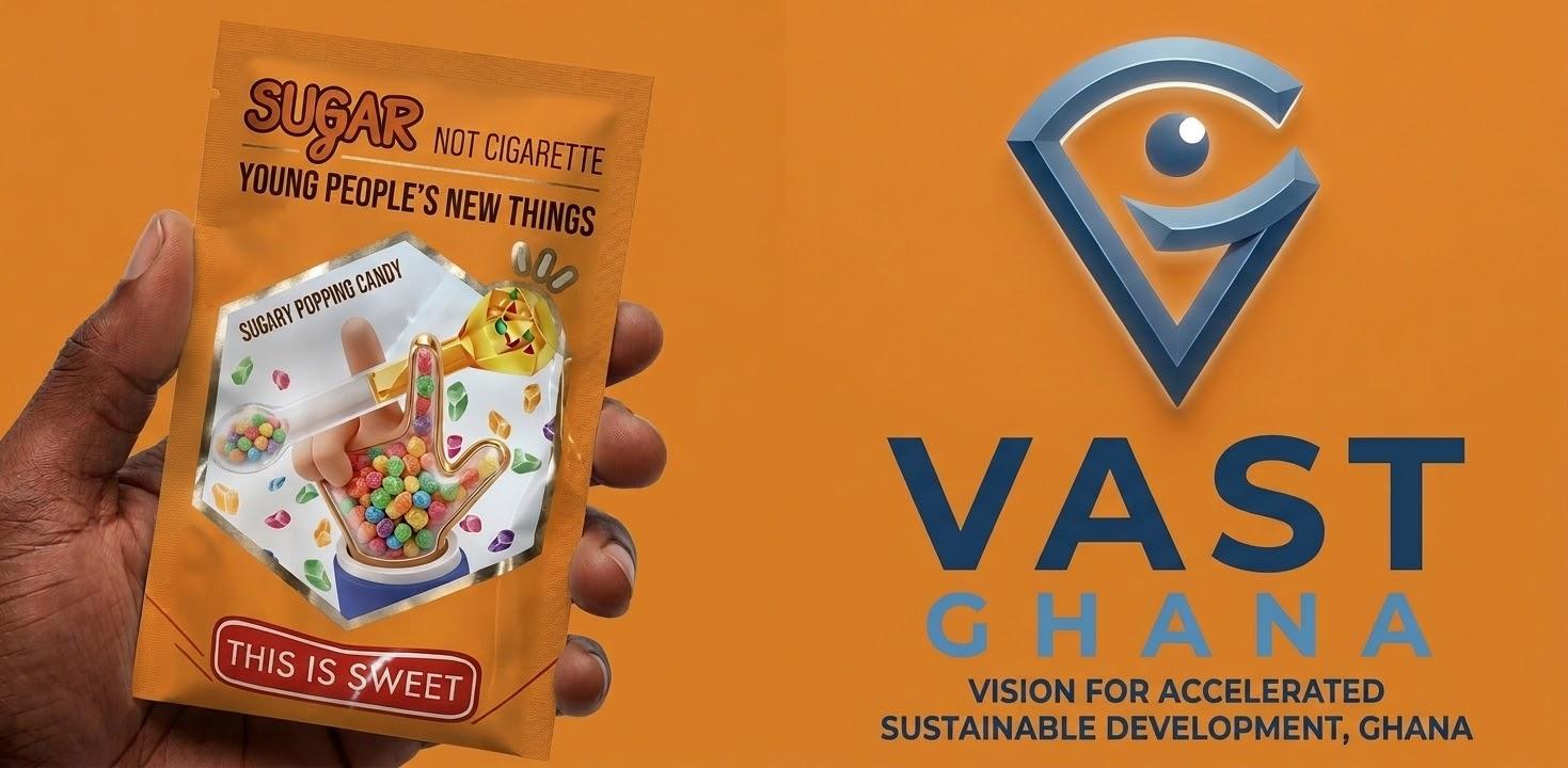 VAST Ghana Sounds Alarm Over Cigarette-Shaped Lollipops, Demands Nationwide Crackdown